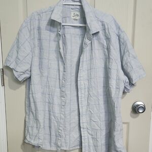 Bixby Men's Light Gray Plaid Casual Shirt